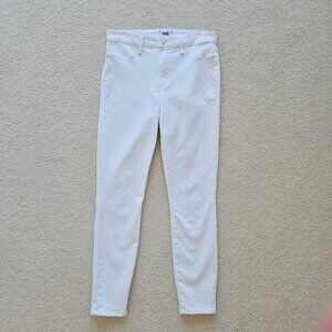 Paige Vivid White cropped denim jeans